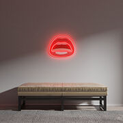 Tom Wesselmann red lips neon light